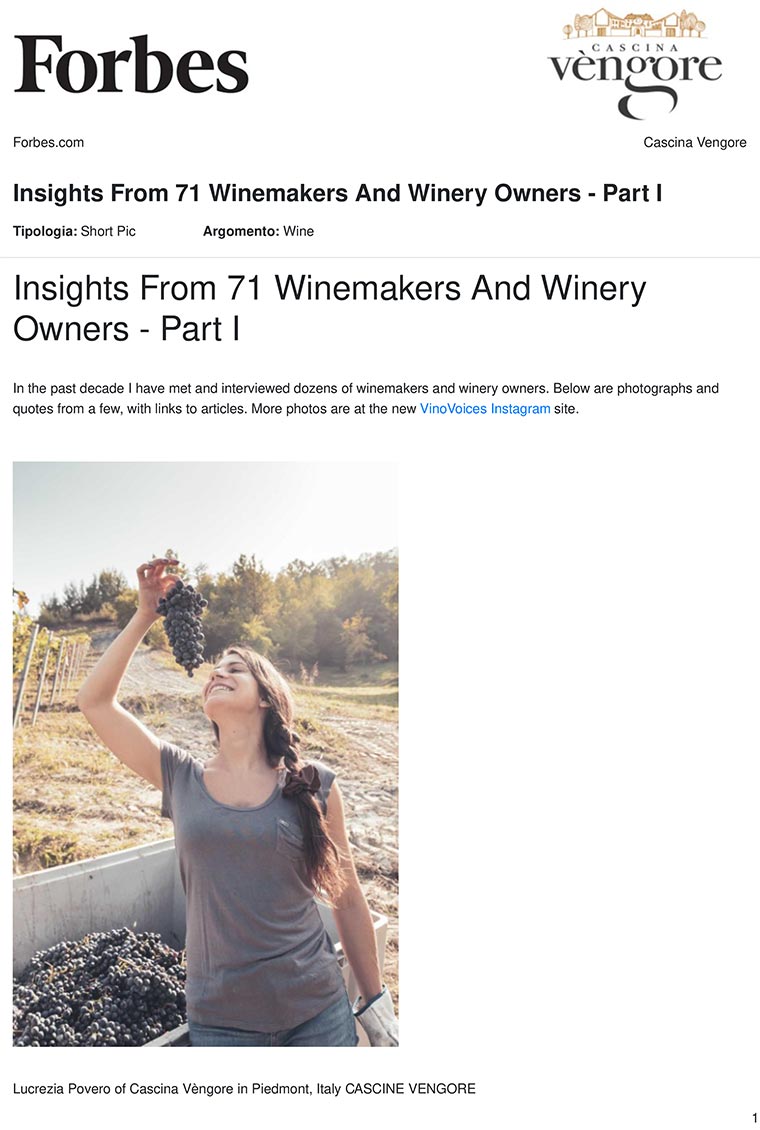 Insights From 71 Winemakers And Winery Owners